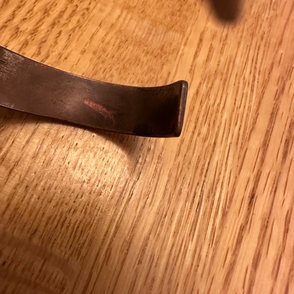 Vintage Navajo turquoise copper cuff - Picture 4 of 6
